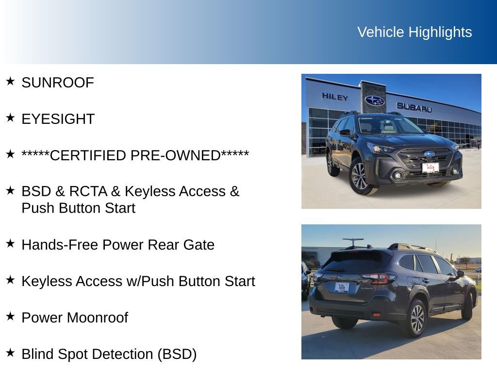 Certified 2025 Subaru Outback Premium image 5