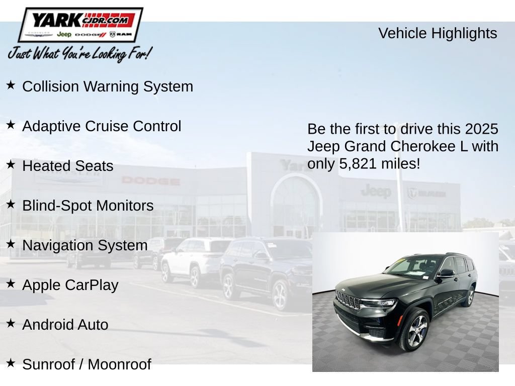 Certified 2025 Jeep Grand Cherokee L Limited AWD/4WD image 13