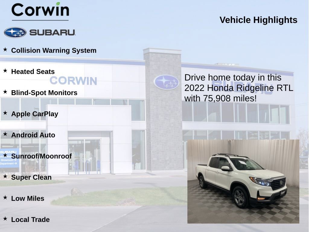 Used 2022 Honda Ridgeline RTL image 6