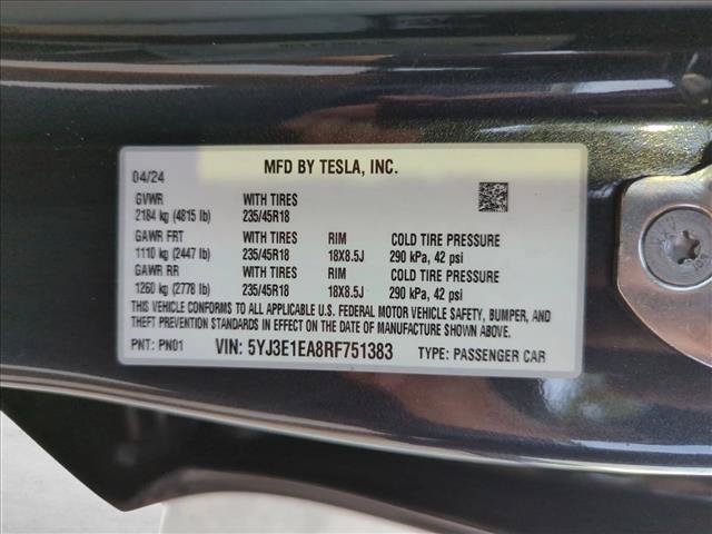 Used 2024 Tesla Model 3 RWD image 25
