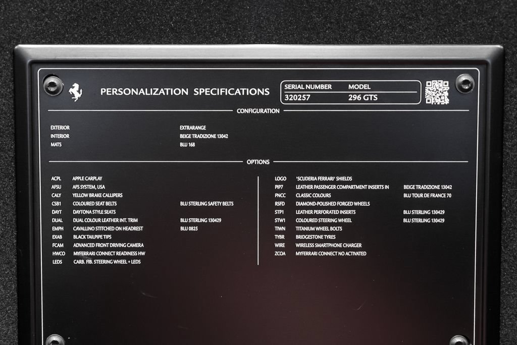 Certified 2025 Ferrari 296 GTS RWD image 17