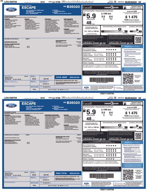 Used 2021 Ford Escape SEL w/ Class II Trailer Tow Package image 35