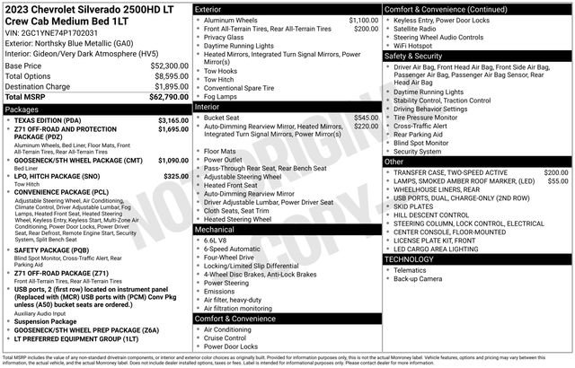 Used 2023 Chevrolet Silverado 2500 LT w/ Texas Edition image 24