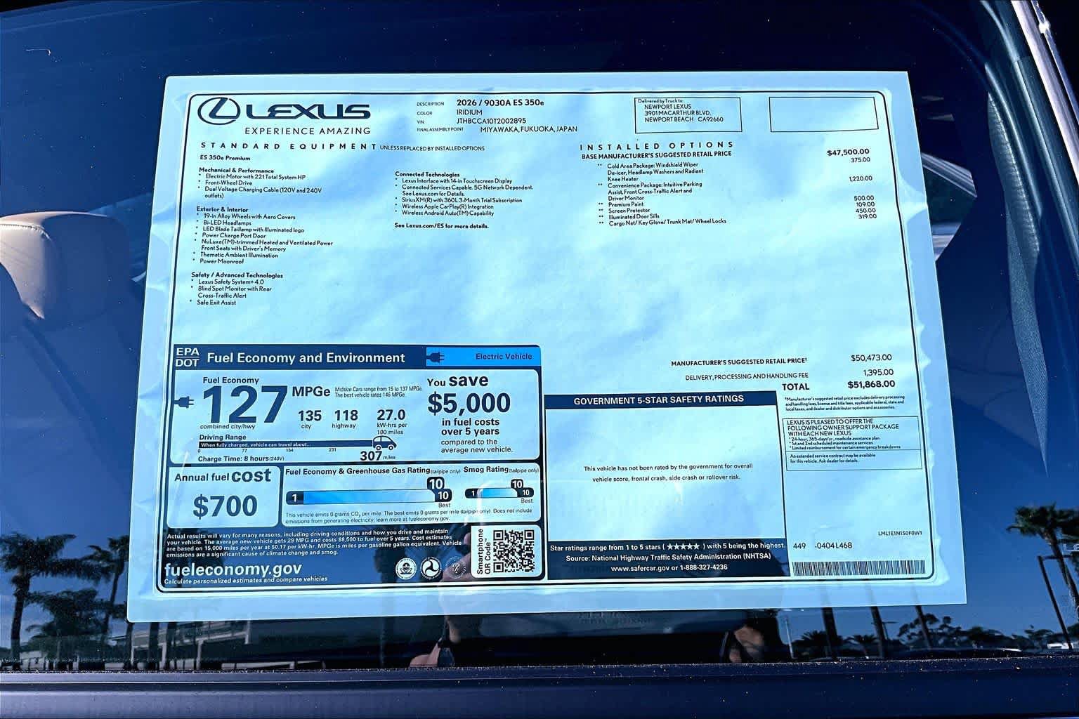 New 2026 Lexus ES 350e w/ Convenience Package FWD image 22