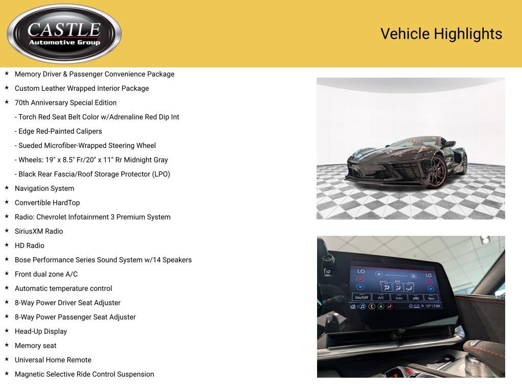 Used 2023 Chevrolet Corvette Stingray Premium Conv RWD image 7