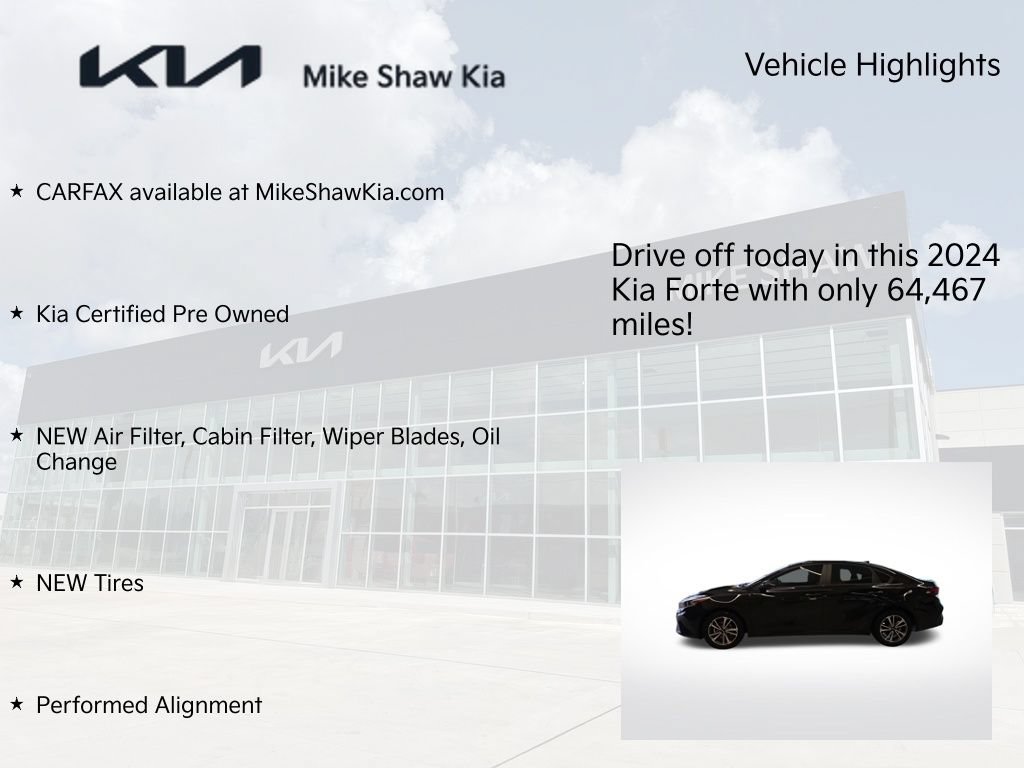 Certified 2024 Kia Forte LXS FWD image 9