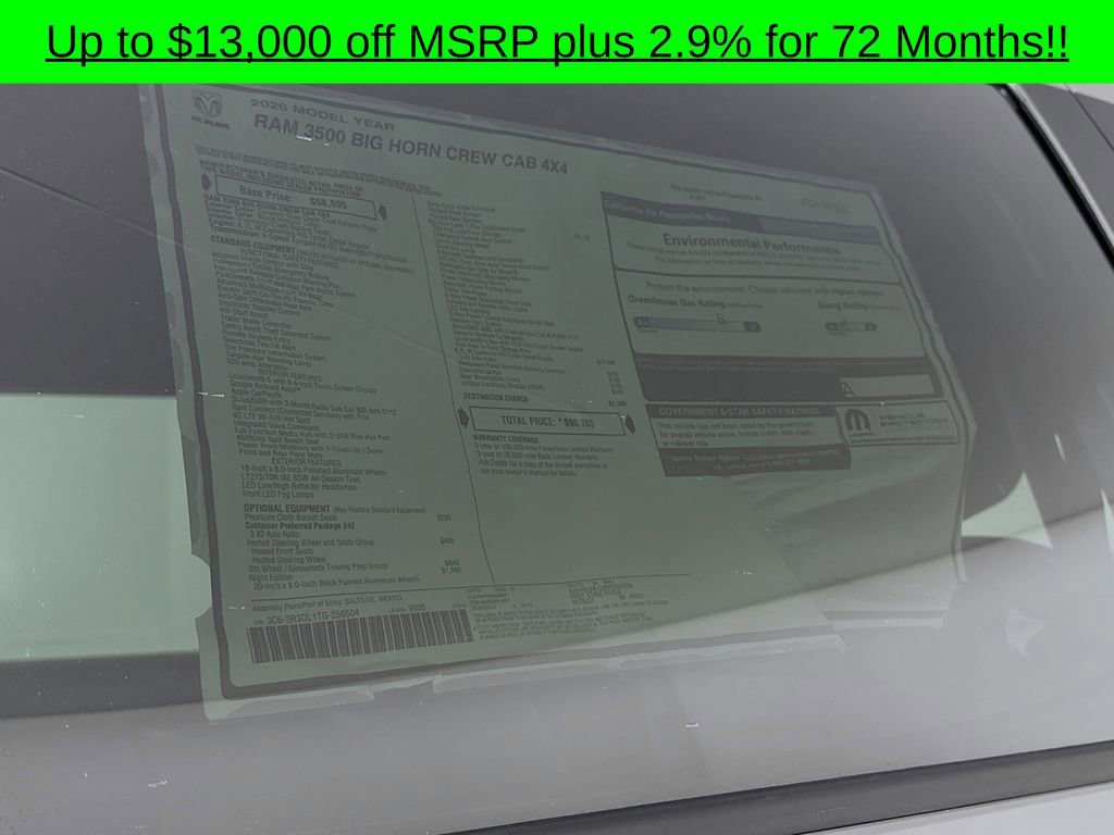 New 2026 RAM 3500 Big Horn image 10