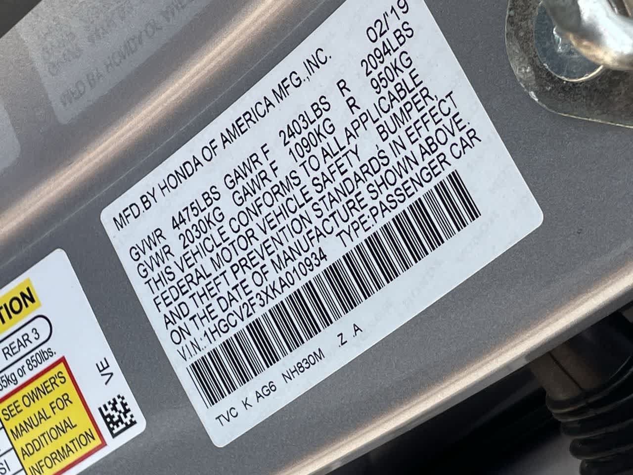 Used 2019 Honda Accord Sport image 32