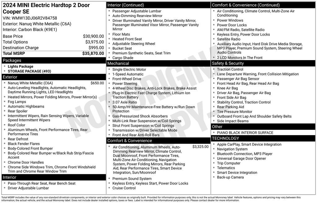 Used 2024 MINI Cooper SE image 37