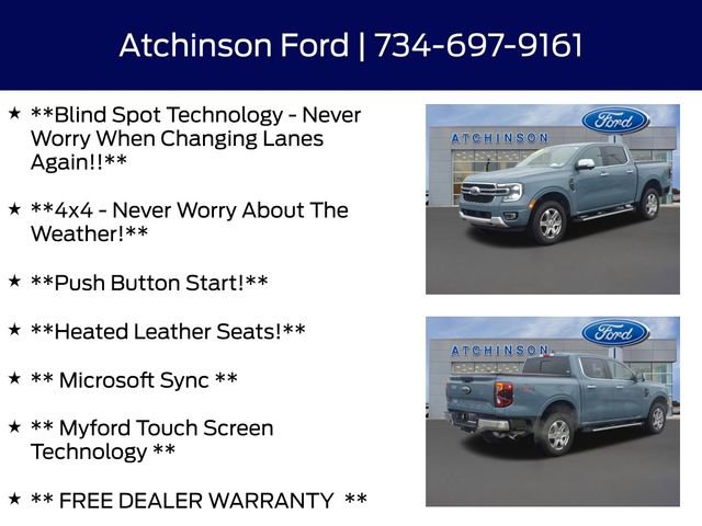 Certified 2024 Ford Ranger Lariat w/ Trailer Tow Package image 8