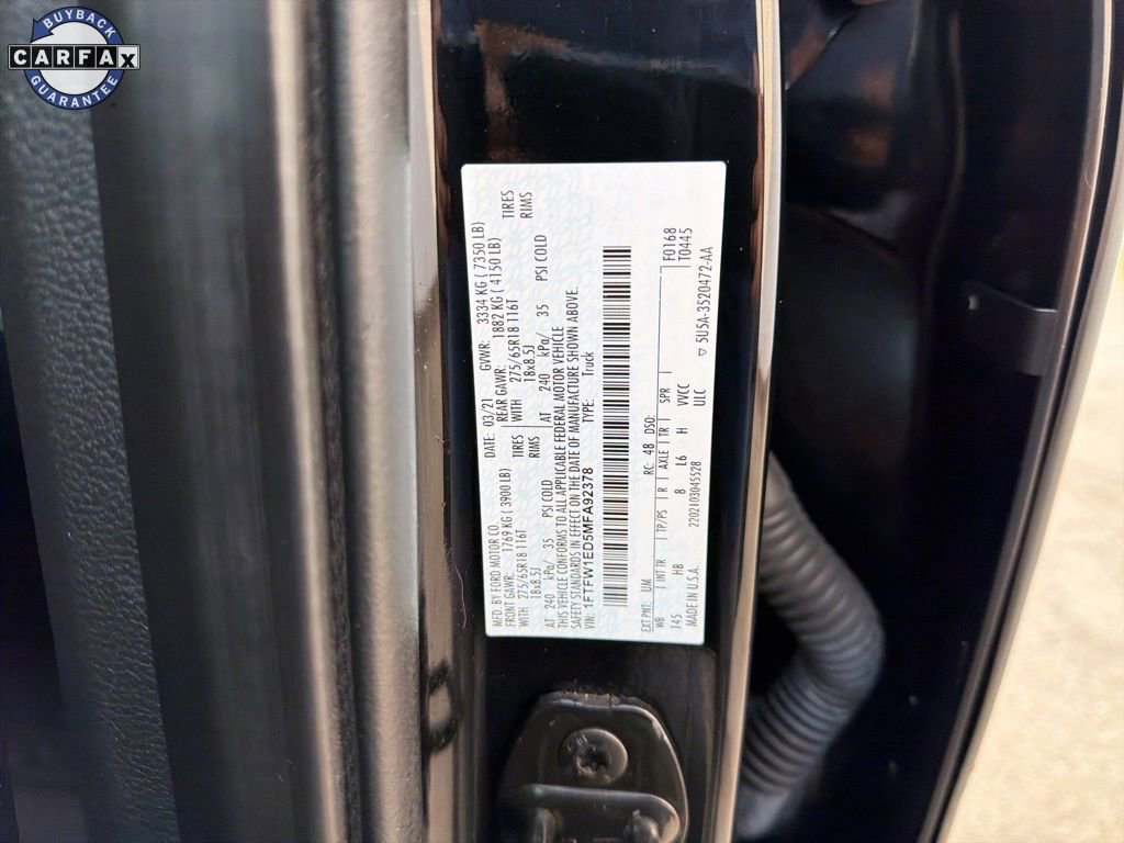 Used 2021 Ford F150 Lariat w/ Equipment Group 502A High image 41