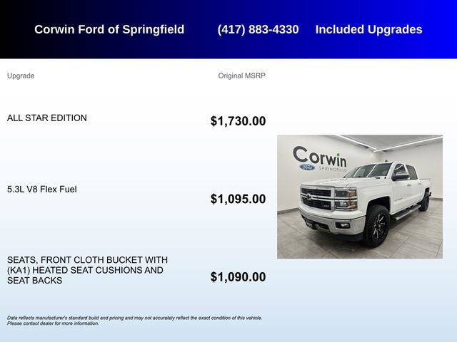 Used 2014 Chevrolet Silverado 1500 LT w/ All Star Edition image 5