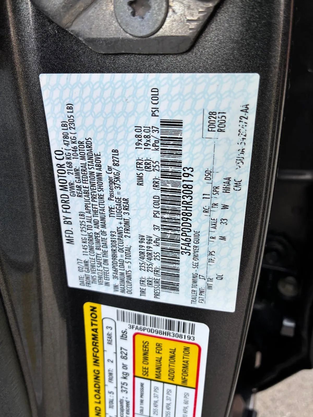 Used 2017 Ford Fusion Platinum AWD/4WD image 19