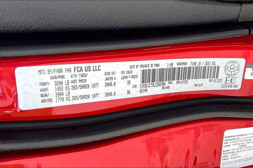 Used 2020 Dodge Durango R/T AWD/4WD image 29