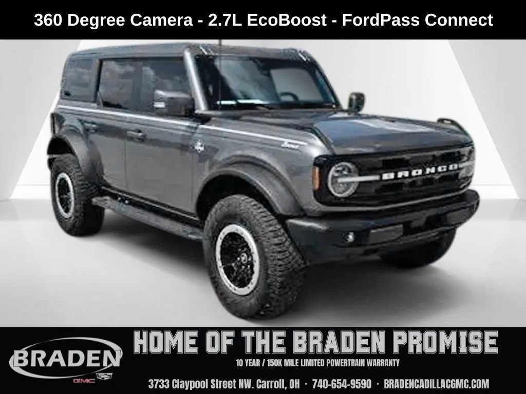 Used 2023 Ford Bronco Outer Banks w/ Sasquatch Package AWD/4WD video 1