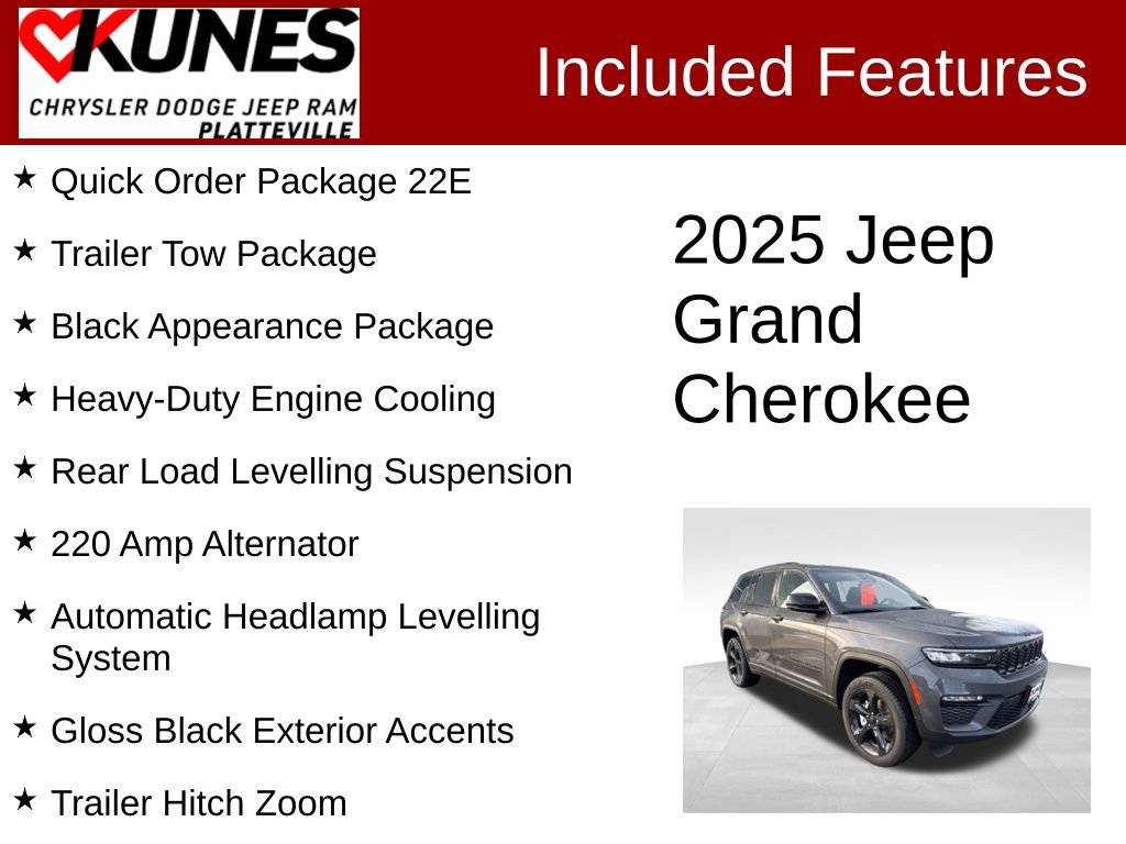 New 2025 Jeep Grand Cherokee Limited w/ Black Appearance Package image 2