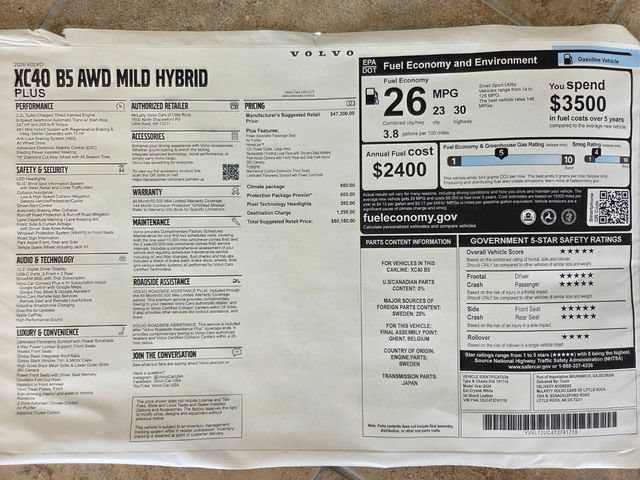 New 2026 Volvo XC40 B5 Plus w/ Protection Package Premier AWD/4WD image 26