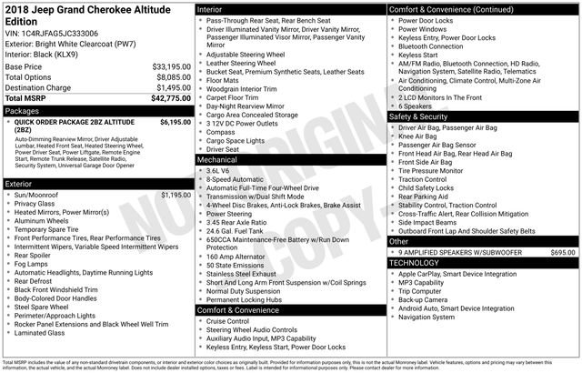 Used 2018 Jeep Grand Cherokee Altitude image 5