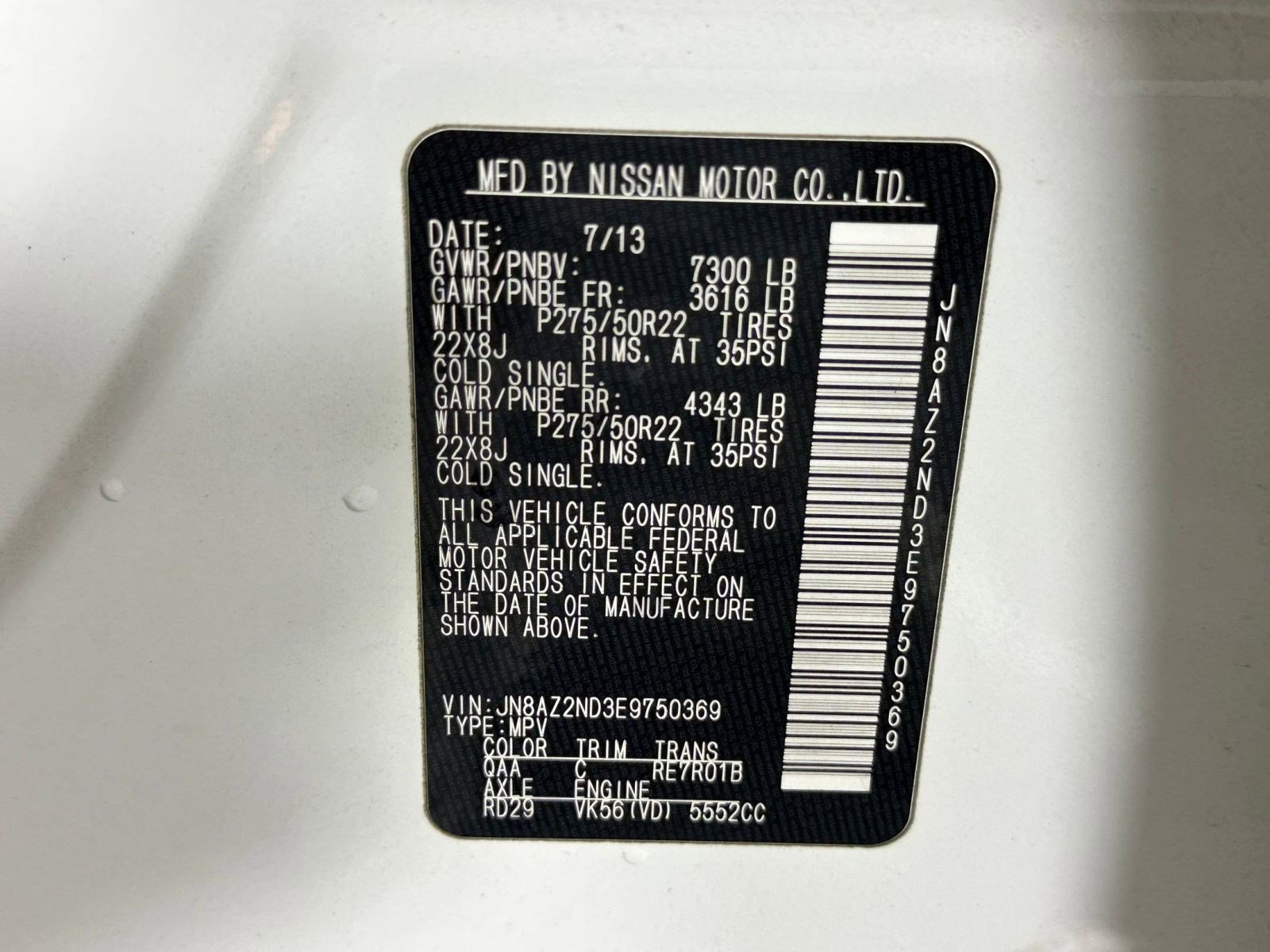 Used 2014 INFINITI QX80 2WD w/ Deluxe Touring Package image 21