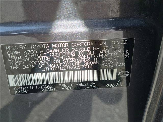 Certified 2022 Lexus IS 350 F Sport w/ Accessory Package RWD image 24