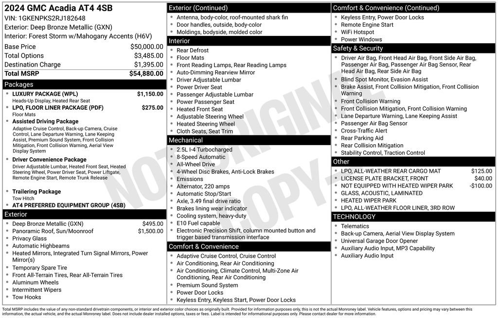Certified 2024 GMC Acadia AT4 w/ Luxury Package AWD/4WD image 36