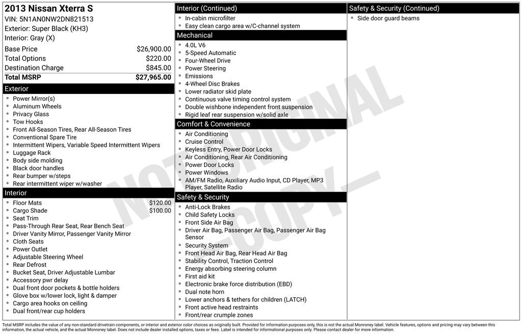 Used 2013 Nissan Xterra S image 28