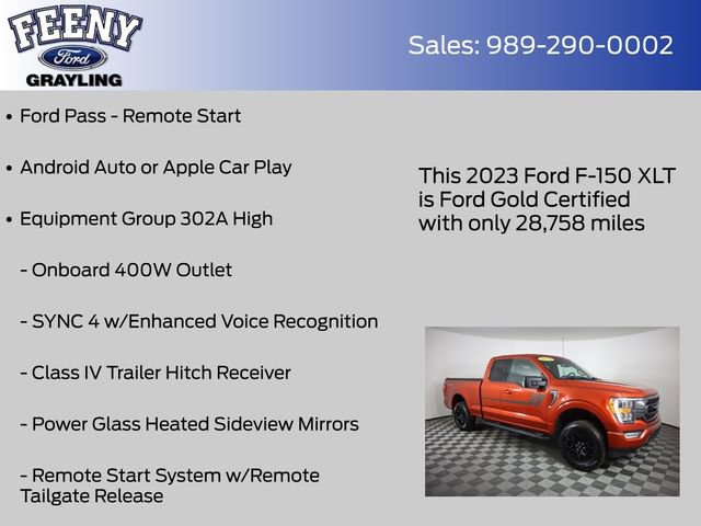 Used 2023 Ford F150 XLT w/ Equipment Group 302A High image 9