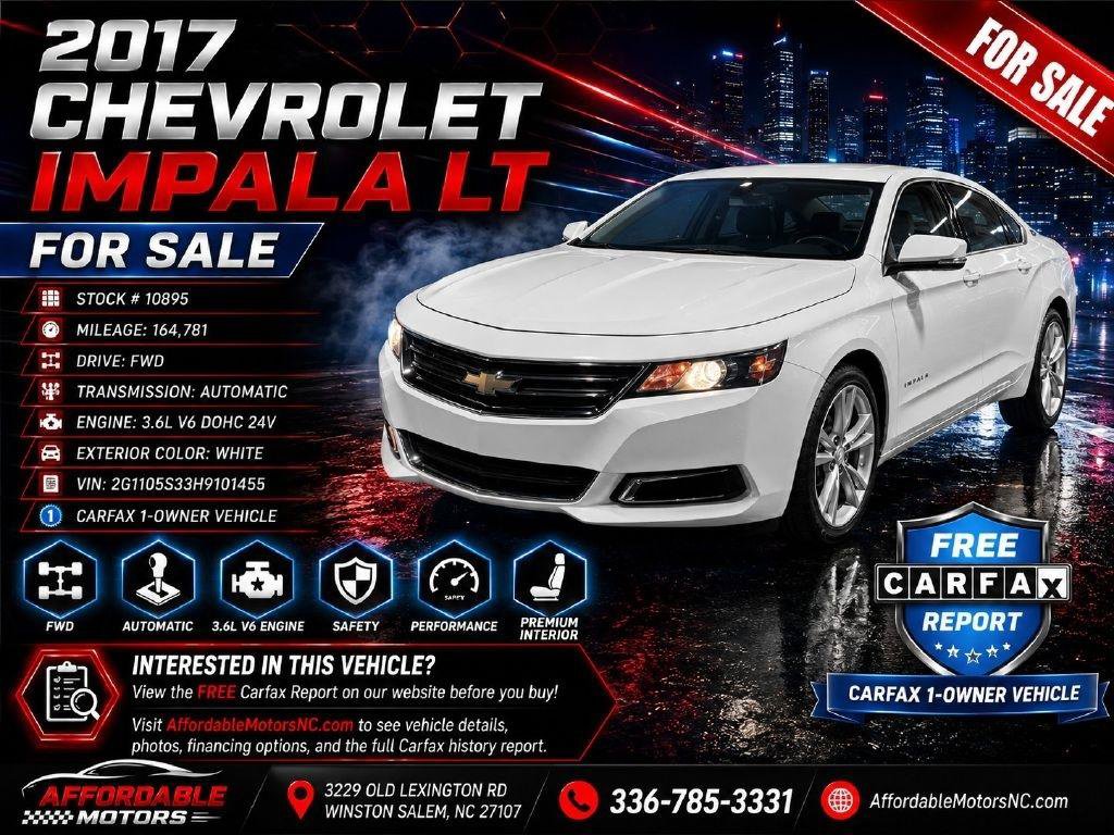 Used 2017 Chevrolet Impala LT w/ Leather Package
