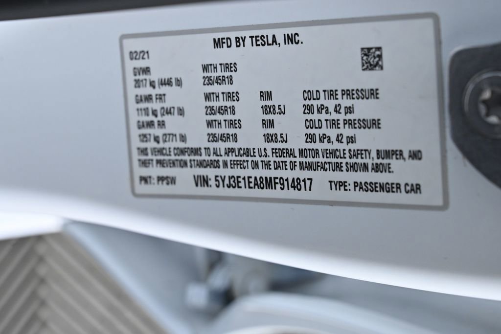 Used 2021 Tesla Model 3 Standard Range Plus image 31