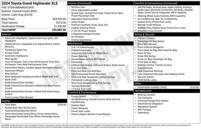 Used 2024 Toyota Grand Highlander AWD image 6