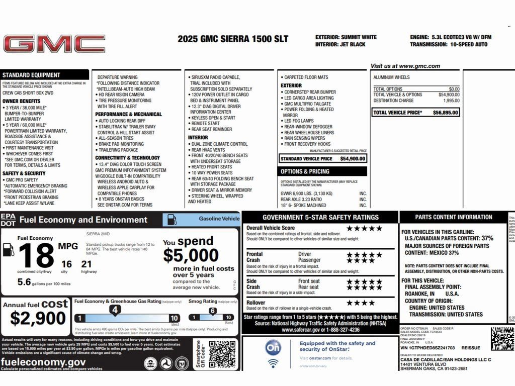 Used 2025 GMC Sierra 1500 SLT image 2