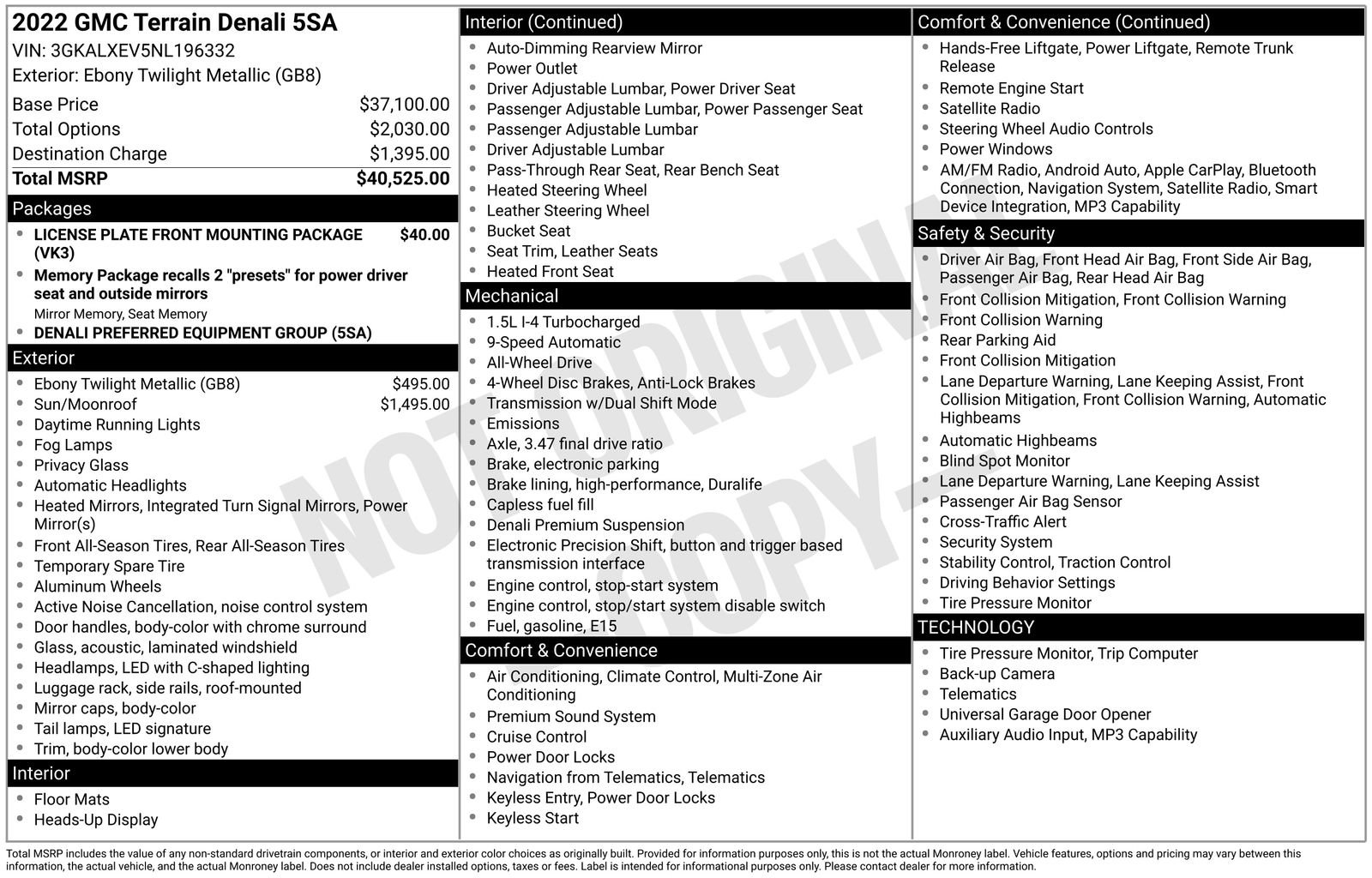 Used 2022 GMC Terrain Denali image 38