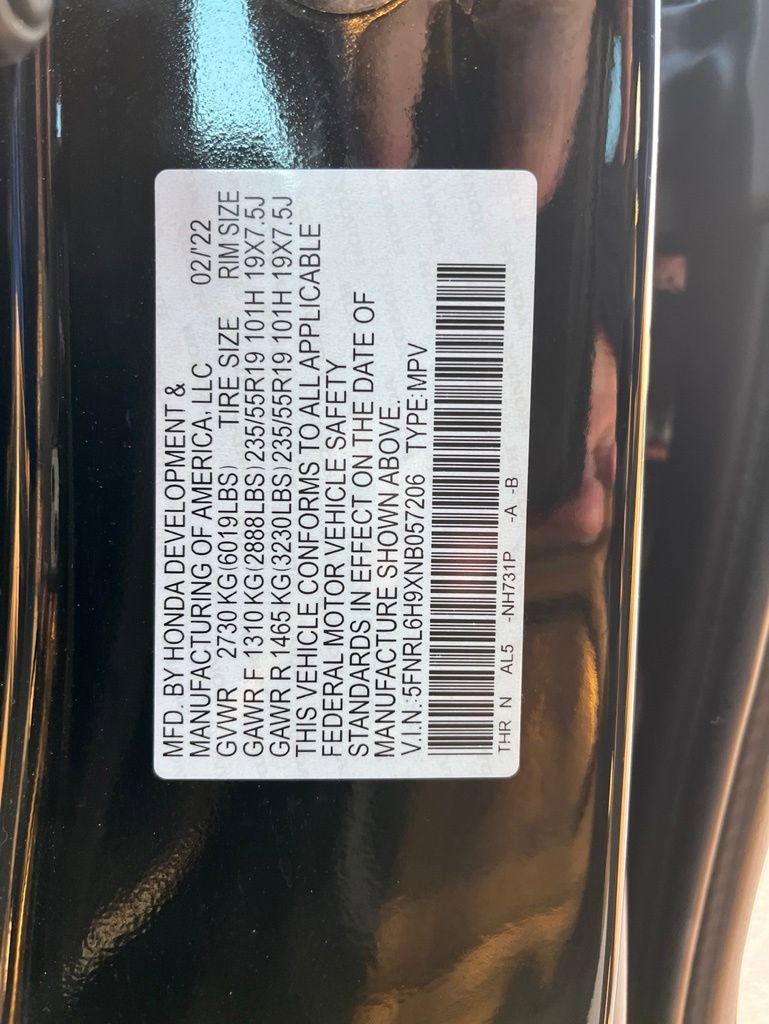 Certified 2022 Honda Odyssey Elite image 11