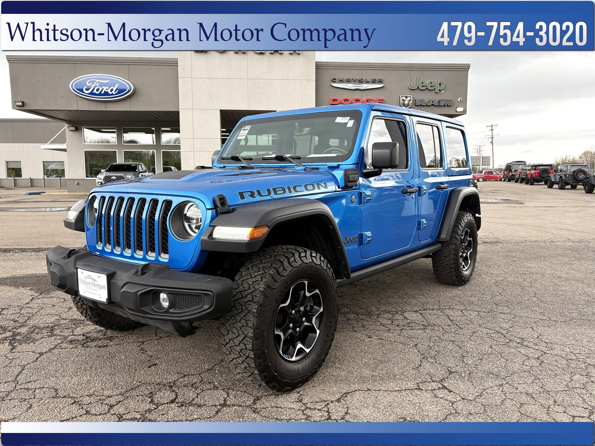 Used 2022 Jeep Wrangler Unlimited Rubicon 4xe w/ Cold Weather Group image 1
