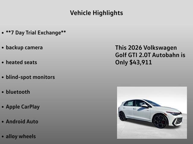 New 2026 Volkswagen GTI Autobahn image 5