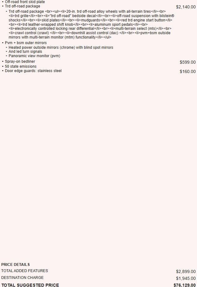 Used 2025 Toyota Tundra 1794 Edition w/ TRD Off-Road Package image 2