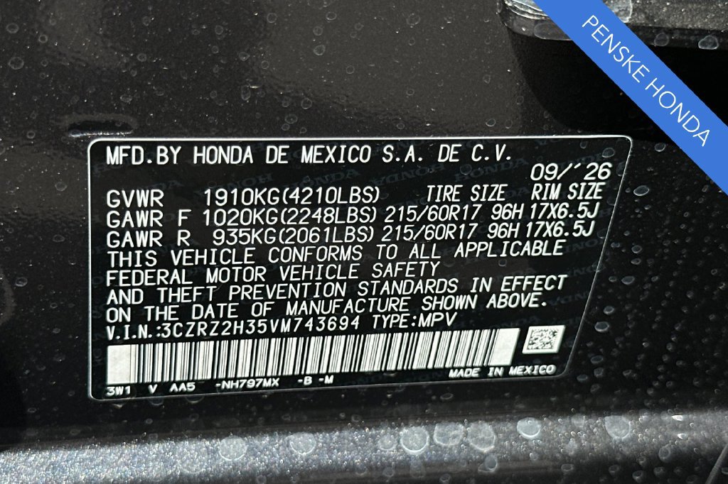 New 2027 Honda HR-V LX image 33