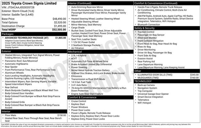 New 2025 Toyota Crown Signia w/ Advanced Technology Package image 7