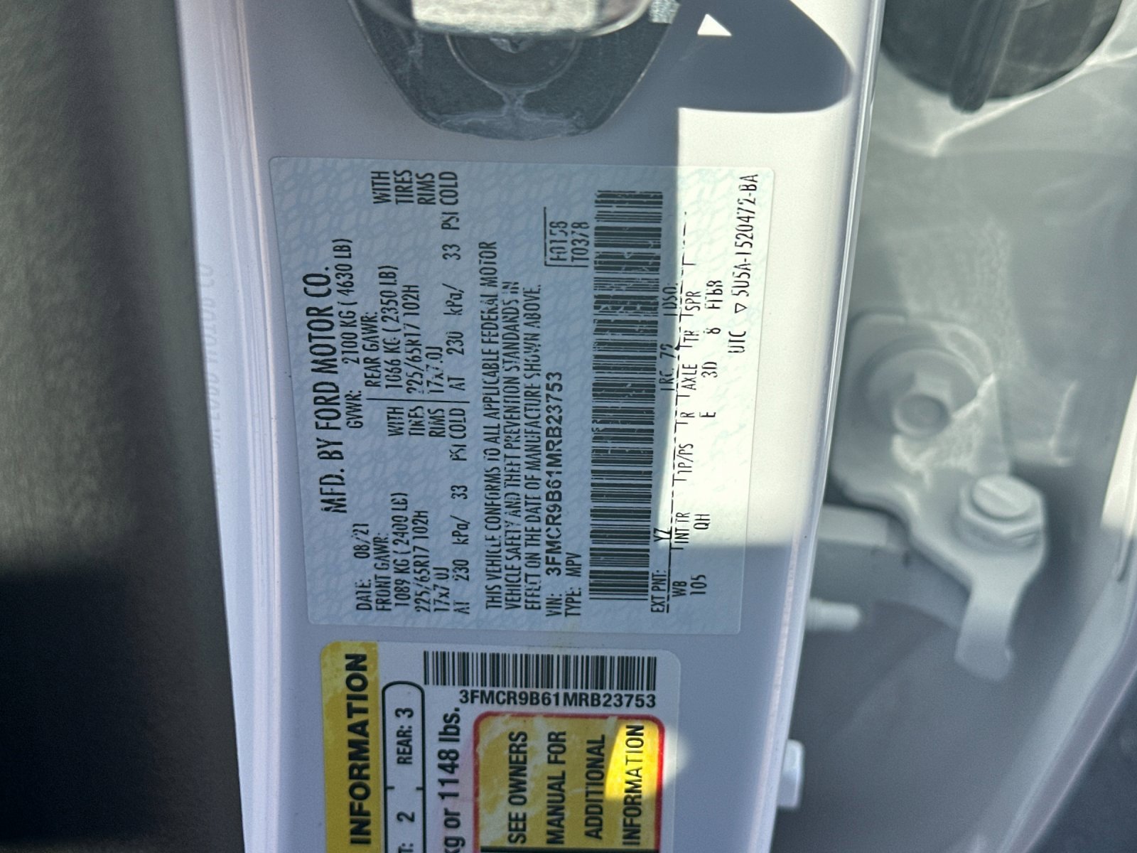 Used 2021 Ford Bronco Sport Big Bend image 27