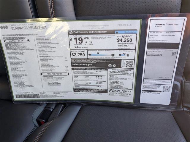 New 2025 Jeep Gladiator Mojave w/ Convenience Group AWD/4WD image 16