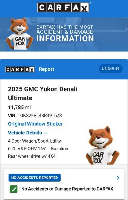 Used 2025 GMC Yukon Denali Ultimate AWD/4WD image 6