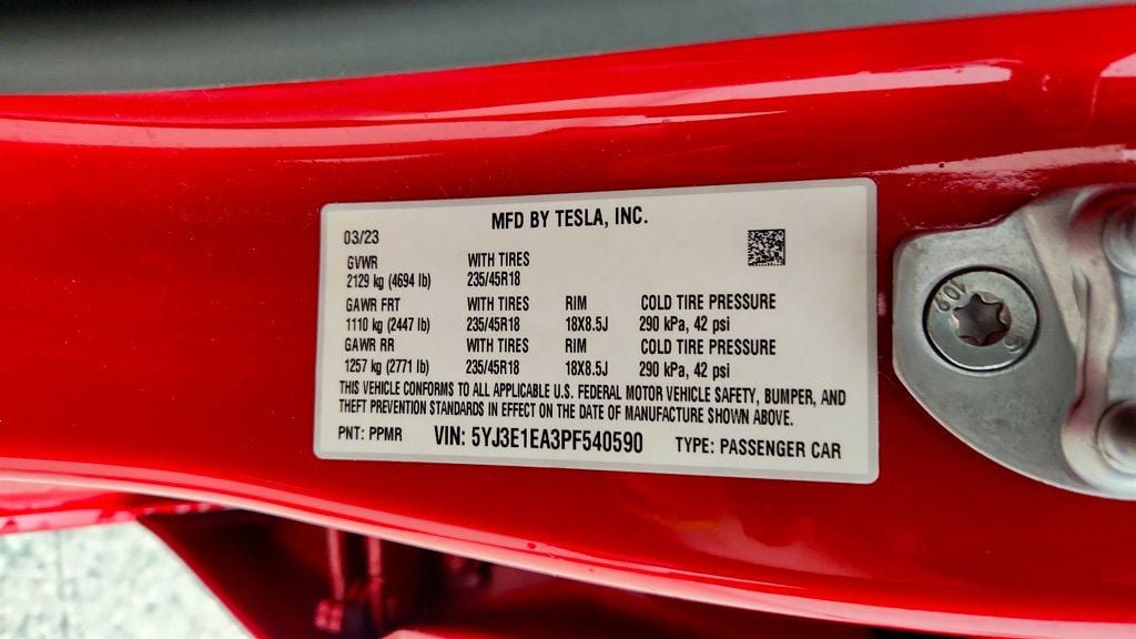 Used 2023 Tesla Model 3 Standard Range RWD image 24