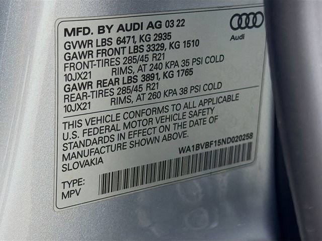 Used 2022 Audi Q8 Premium Plus AWD/4WD image 34