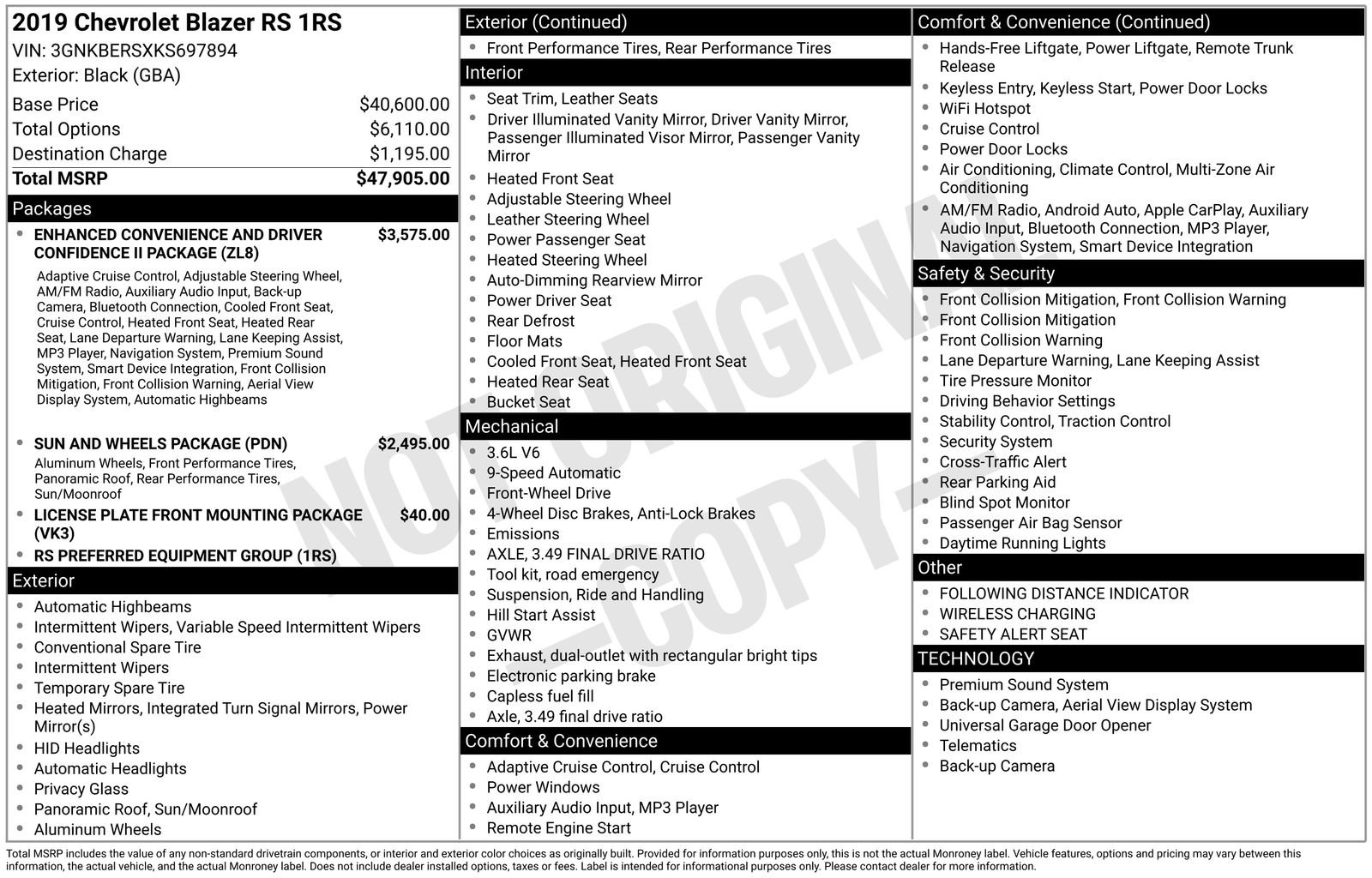 Used 2019 Chevrolet Blazer RS image 37
