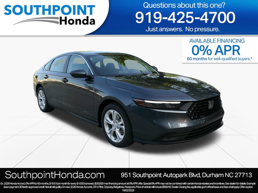 New 2026 Honda Accord LX image 1