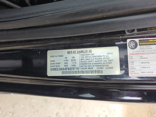 Used 2015 smart fortwo electric drive RWD image 34