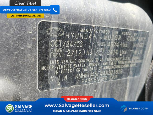 Used 2004 Hyundai XG350 image 16