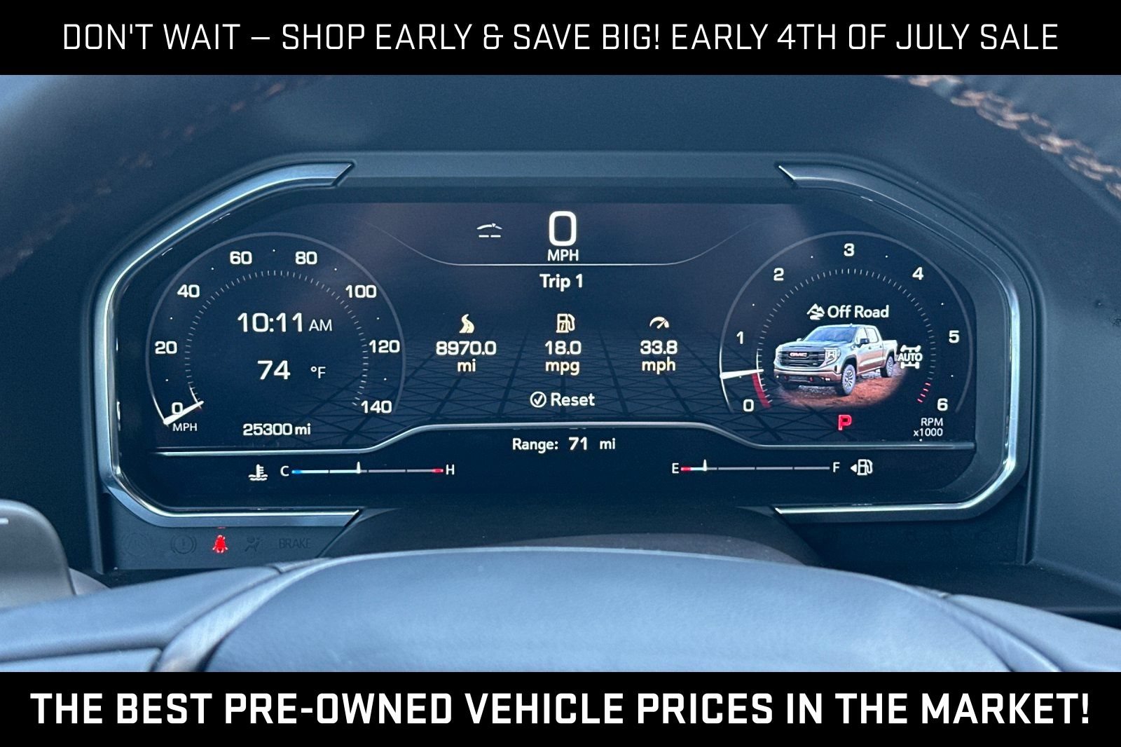 Certified 2025 GMC Sierra 1500 AT4 w/ Technology Package AWD/4WD image 34
