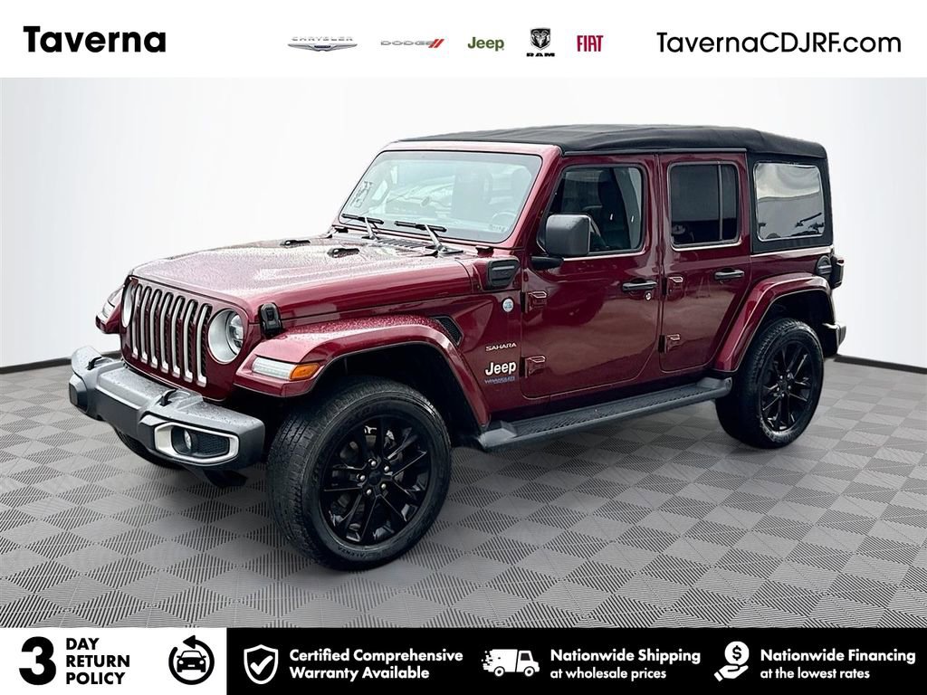 Used 2021 Jeep Wrangler Unlimited Sahara w/ Cold Weather Group image 1