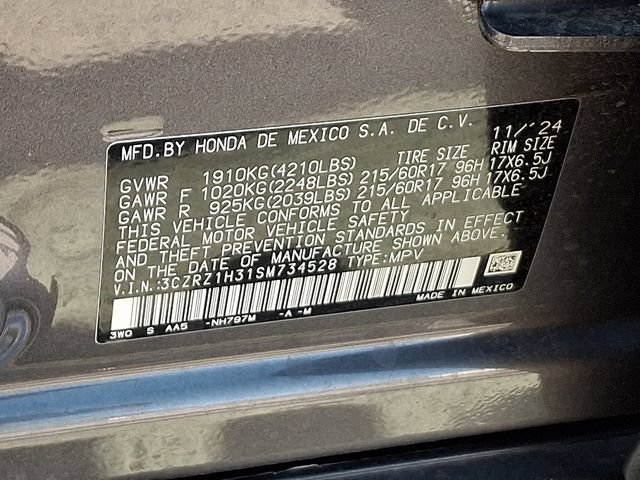 Certified 2025 Honda HR-V LX image 28